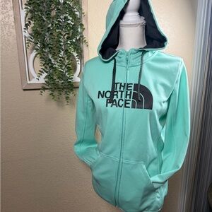 The North Face Women's Light Green Hoodie Jacket